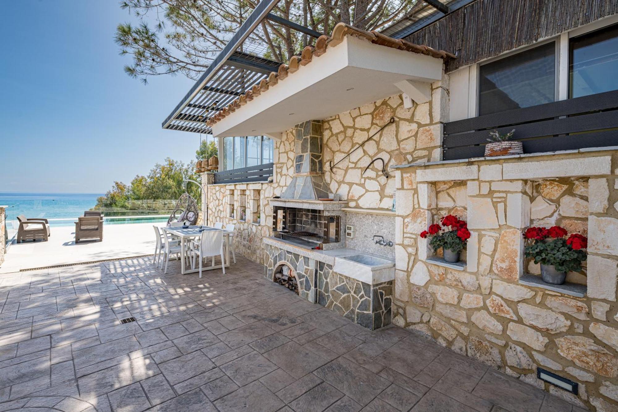 Addimare Sea View Villa, And Events Venue Alykes  Bagian luar foto