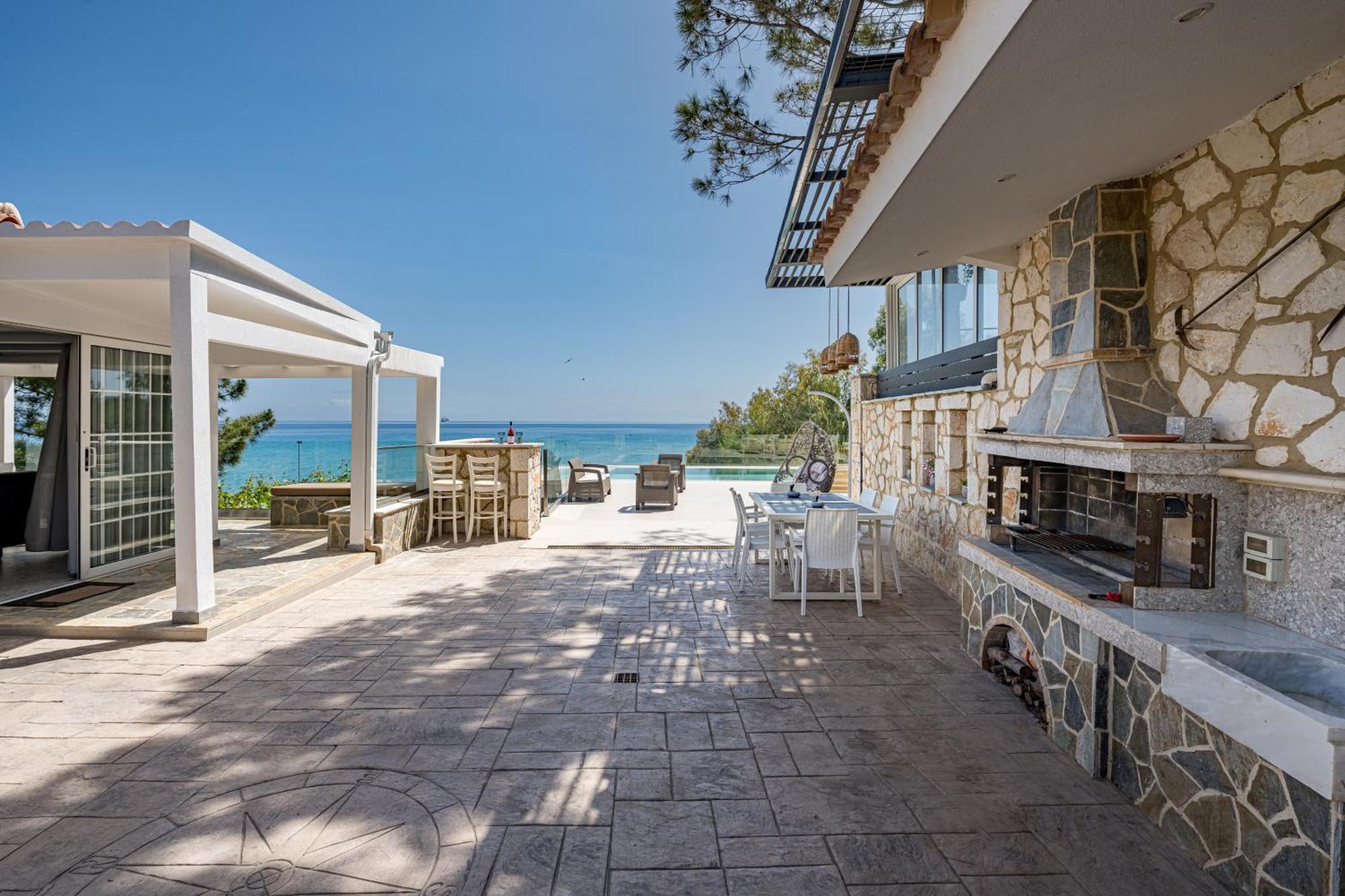 Addimare Sea View Villa, And Events Venue Alykes  Bagian luar foto
