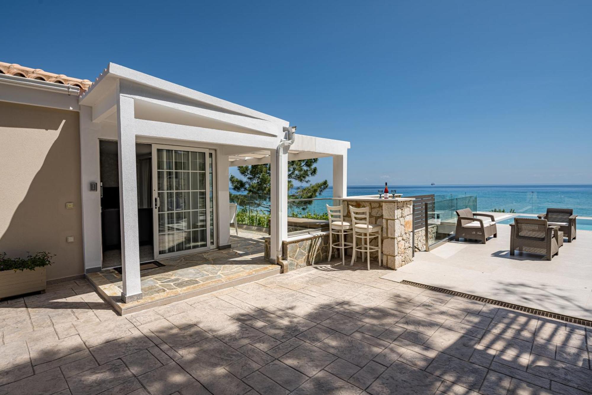 Addimare Sea View Villa, And Events Venue Alykes  Bagian luar foto